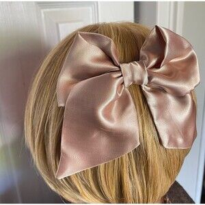 New Coquette hair bow chocolate color for women and girls